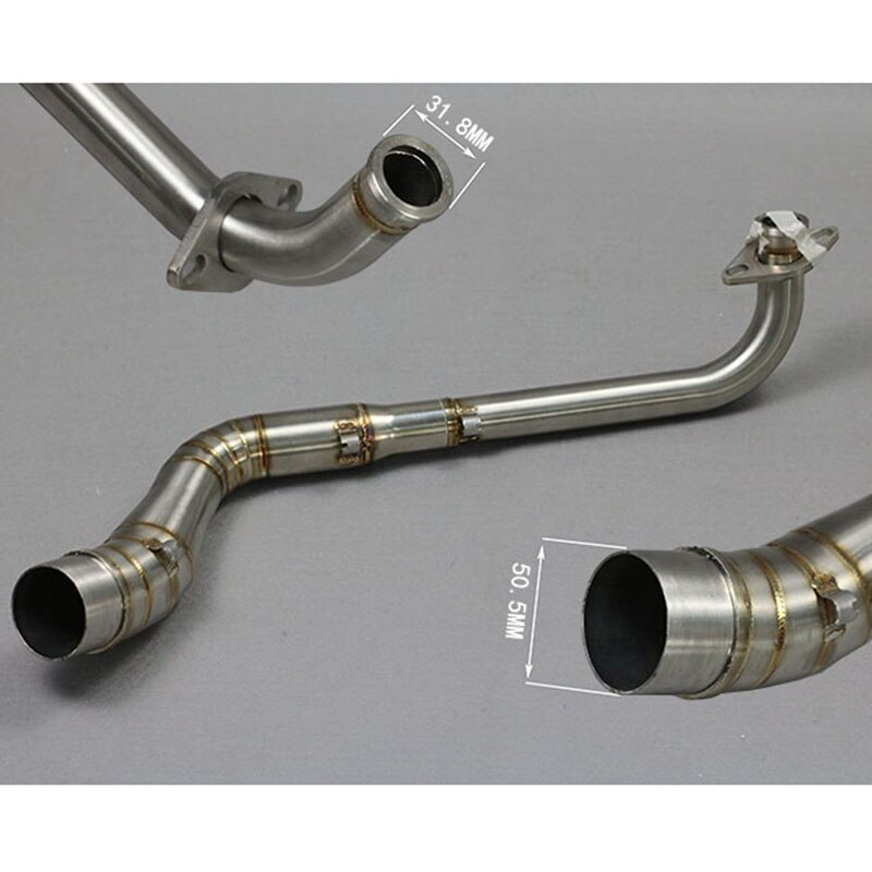 Motorcycle Exhaust Pipe Scooter Front of Exhaust Pipe Stainless Steel Slip-On Full System For YAMAHA NMAX 155 NMAX 125 N MAX155