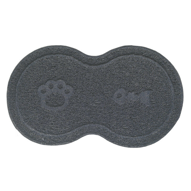 ¡Novedad de ! Alfombra de cama para gatos a la , recogedor de suciedad, agua, arena, cuenco, Mantel Individual para gatos, accesorios: Gray