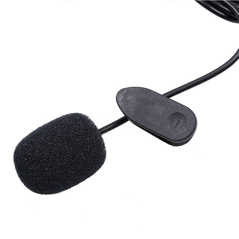 Universal 1.5M 3.5mm Mini Headset Microphone Lapel Lavalier Clip Microphone for Lecture Teaching Conference Guide Studio Mic