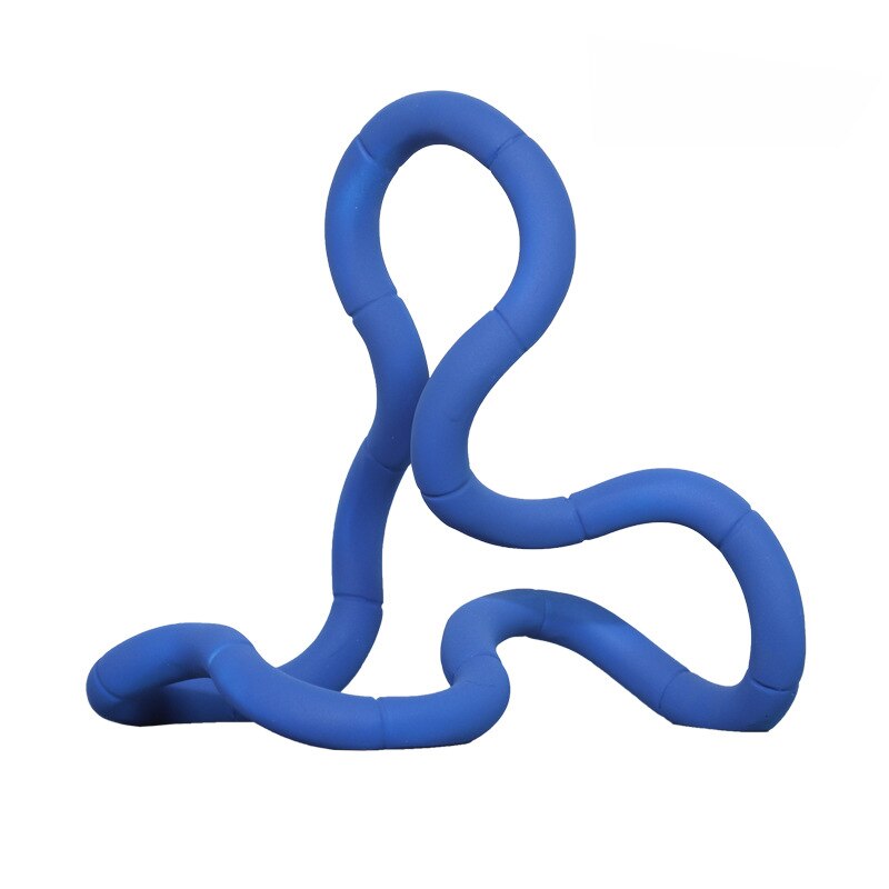 IHOME Modern Blue Abstract Curve Line Sculpture Modeling Minimalist Home Living Room Office Hotel Desktop Art Layout 2022