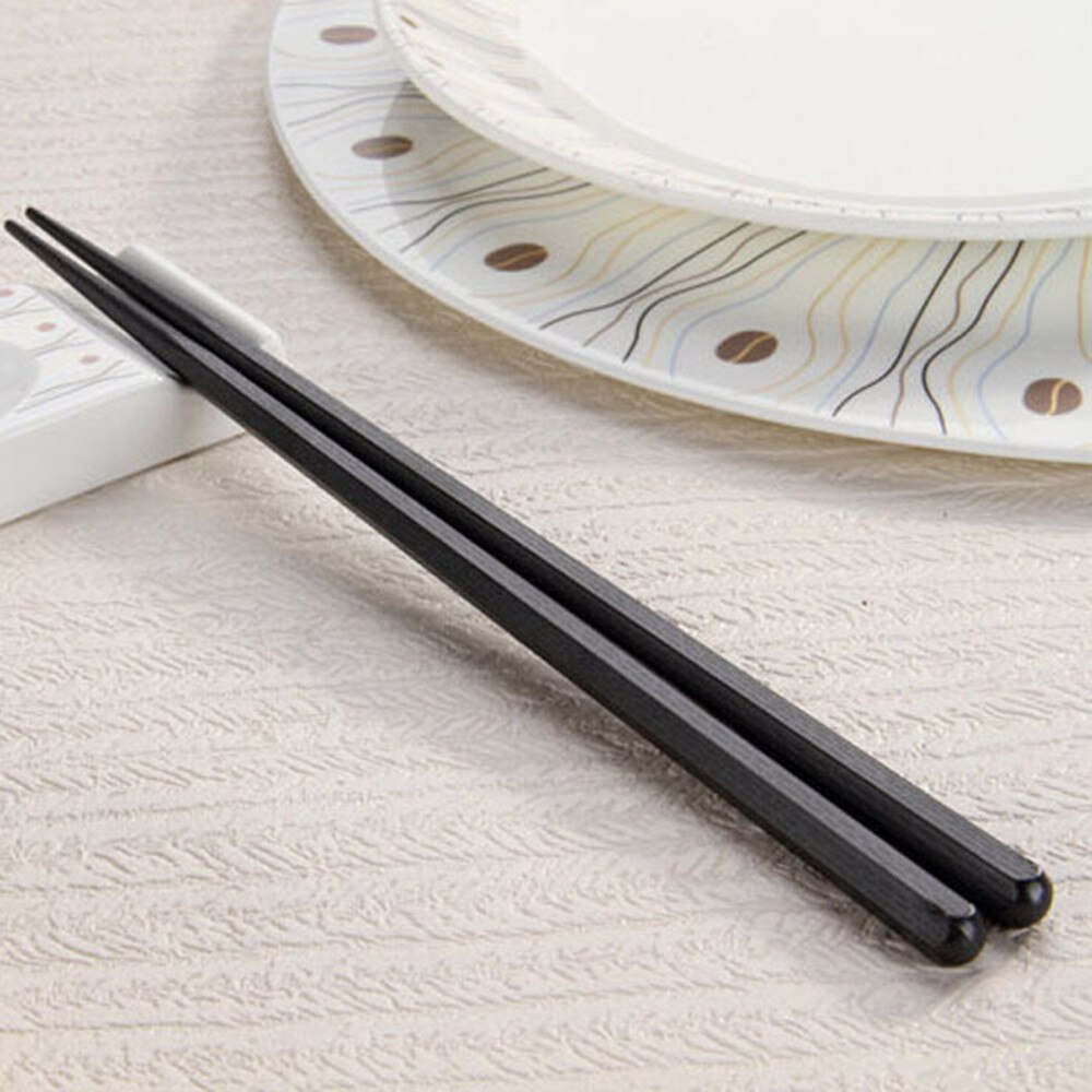 1 Pair Chinese Chopsticks Alloy Non-Slip Sushi Food Sticks Chop Sticks Chinese Reusable Chopsticks