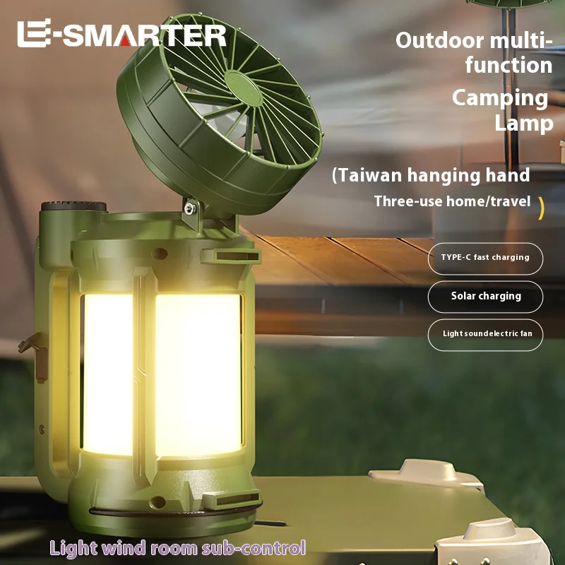 Lanterne Portable puissante lampe de Camping lampe de poche LED Rechargeable batterie intégrée torche tente lumières projecteur de nuit