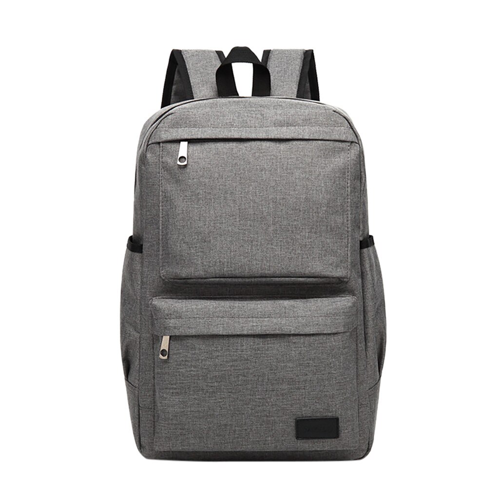 Men & Women Big capacity Travel Backpack USB Retro Canvas Student Bag Backpack Waterproof Business Bag: E