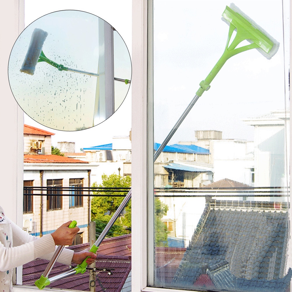 Detachable Telescopic Window Mop Multi-Function Glass Window Cleaner Household Window Dust Washing Cleaner