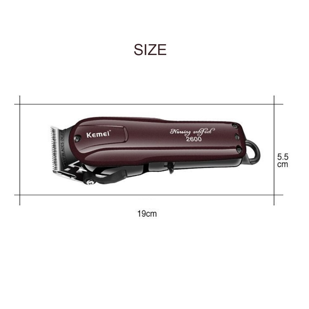 Tondeuse à cheveux de précision puissante barbier Kemel tondeuse professionnelle Kmei Cliper Trimer Kamei hommes coupe sans fil 0.1-3mm Drimmer
