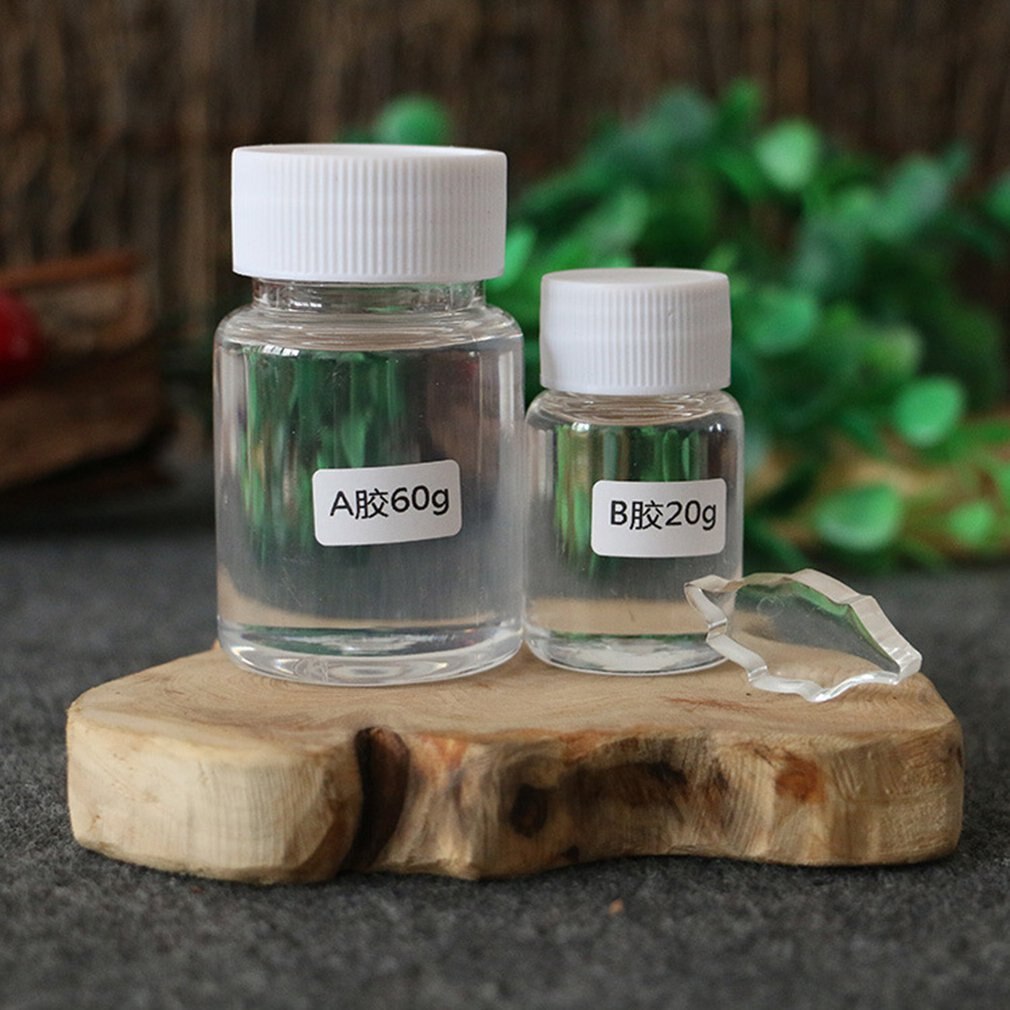 Ultra-transparent AB Kristall Kleber Zwei Komponente Epoxid Harz Dichtstoff Schnell Trocknend