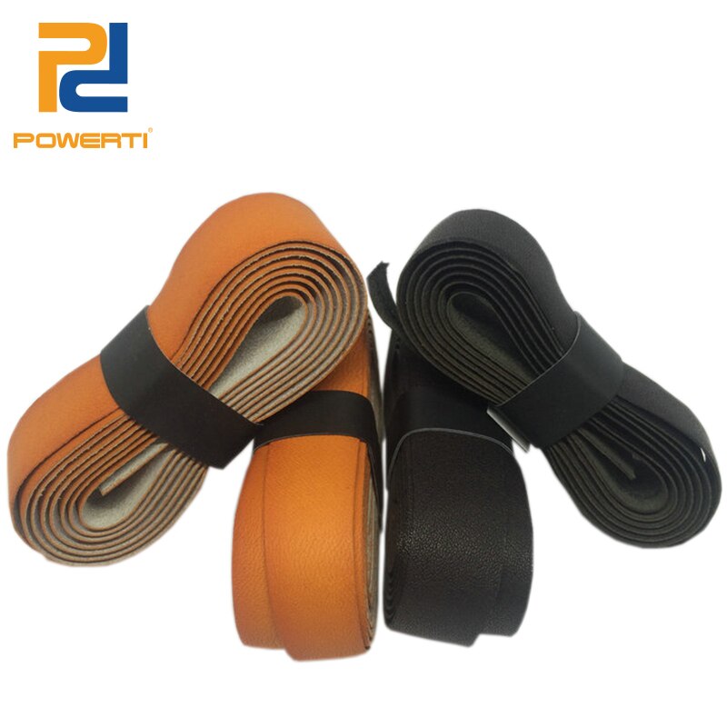 POWERTI 3 pièces/lot Pacific Pro cuir Grip (marron) bandeau de sueur Tennis surgrip Badminton raquette cuir surgrip pour Sport sueur