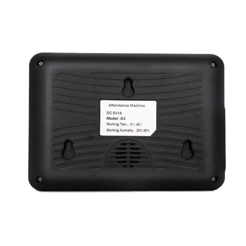 A10 Fingerprint Time Attendance System Clock Recorder Employee Recognition Recording Device Electronic Machine(US Plug)