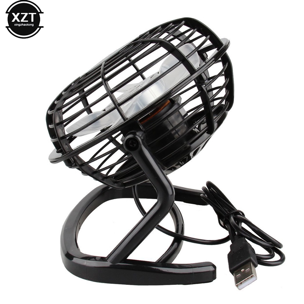 USB Silent Fan Desk Cooler for Laptop Notebook Desktop PC Ofiice Summer Cooling Fans 4 Blades Rotatable USB Mini Fans Socket