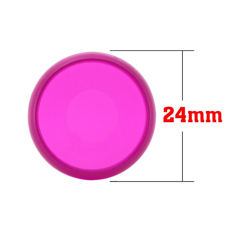 24mm przezroczysty kolor plastikowy pierścień klamra 360 stopni składany plastikowy dysk Notebook wiążące pierścień luźne liść klamra biuro: 24pcs-purple