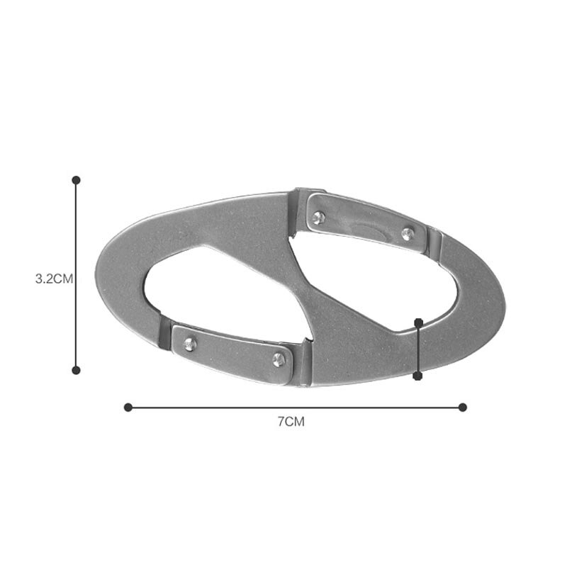Aluminium veersleutel karabijnhaken clip draaguitrusting slot gesp sleutelhangers haak outdoor kampeeruitrusting ed