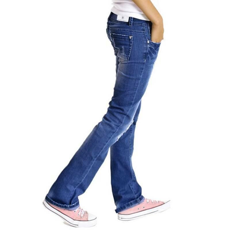 Frauen Jeans Distressed Jeans Damen Zerrissene Denim Hosen Plus Größe Dünne Jeans Hose Casual Hosen Frauen Kleidung