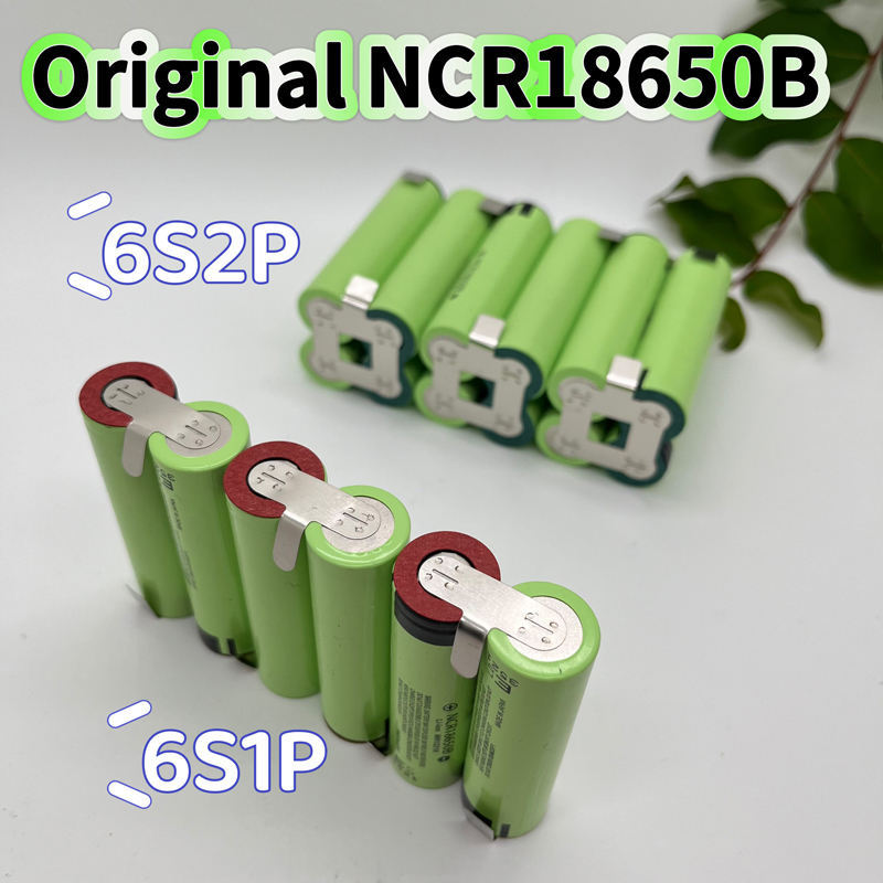 Batería de iones de litio NCR18650-34B 2S1P/2S2P/3S1P/3S2P/4S1P/4S2P/5S1P/5S2P/6S1P/6S2P 7,2 V-25,2 V 3,4/6,8 Ah paquete de batería para destornillador