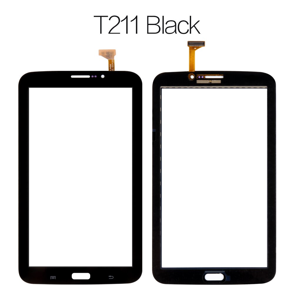 Srjtek 7" For Samsung Galaxy Tab 3 7.0 SM-T210 SM-T211 SM T210 T211 Touch Screen Digitizer Glass Panel Sensor Tablet Replacement: t211 black