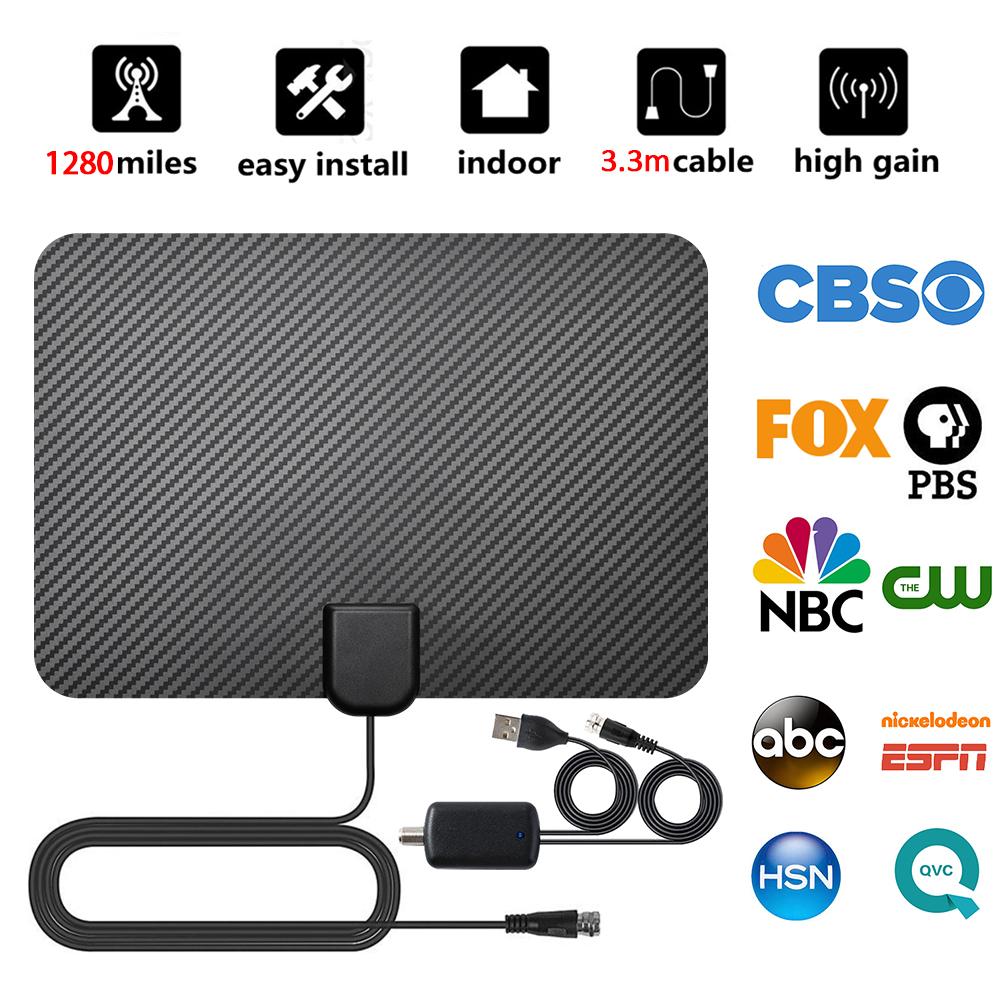 Antenne Télévision 5600 Miles Range Digital TV Antenna - Indoor Amplified HDTV Antenna For 4K, 1080P, Free Channels 1080p HD Digital TV Receivers - Foto 10