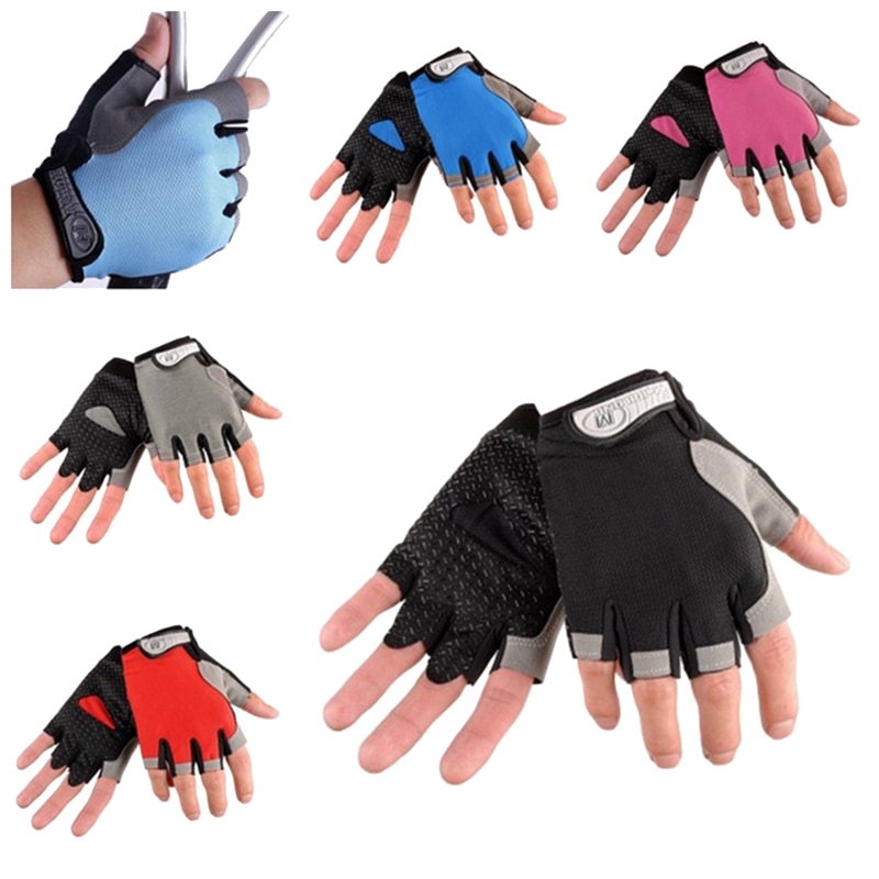 Ciclismo Mezza finger gloves guanti di Fitness Donne Degli Uomini A Cavallo Della Bici MTB Outdoor Mountaineer antiscivolo Sport Fitness