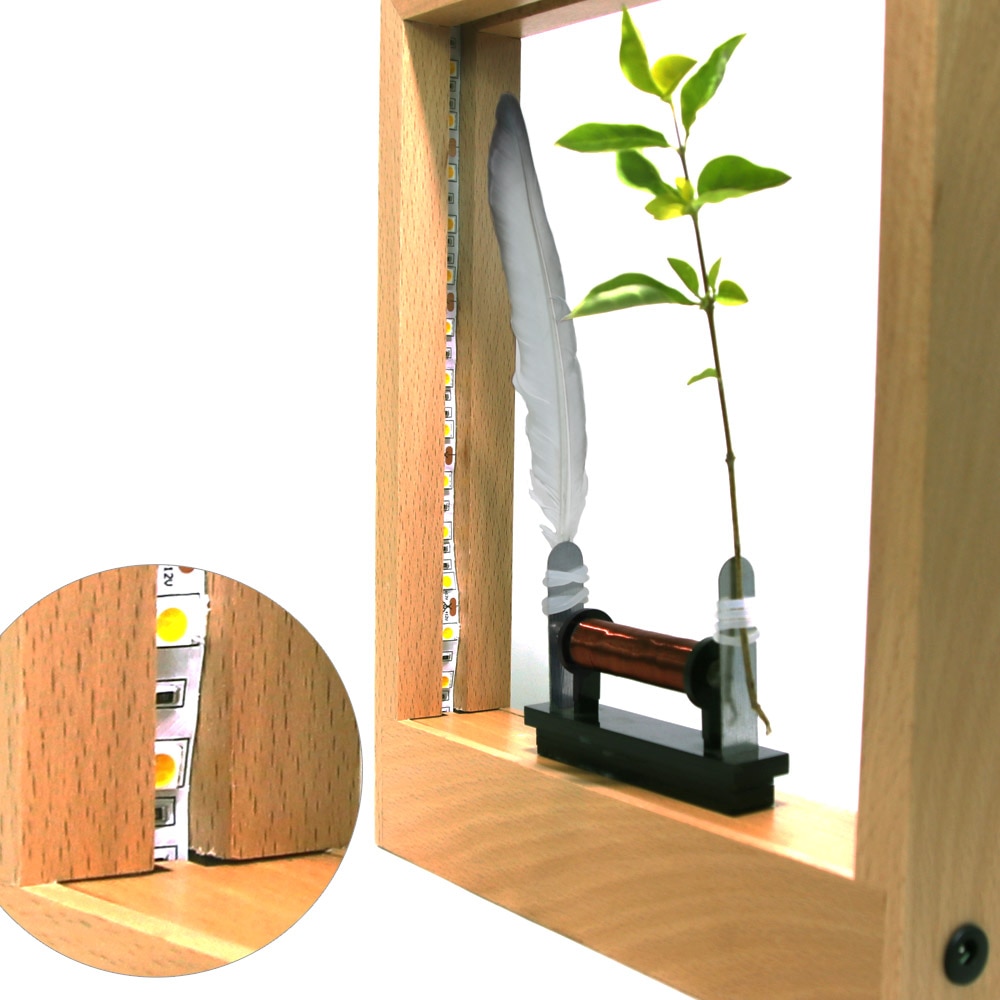 Lightweight Object Slow Motion Frame LED Optical Illusion Sculpture Slows Down Time Action Picture Frame Desktop Home Decoration