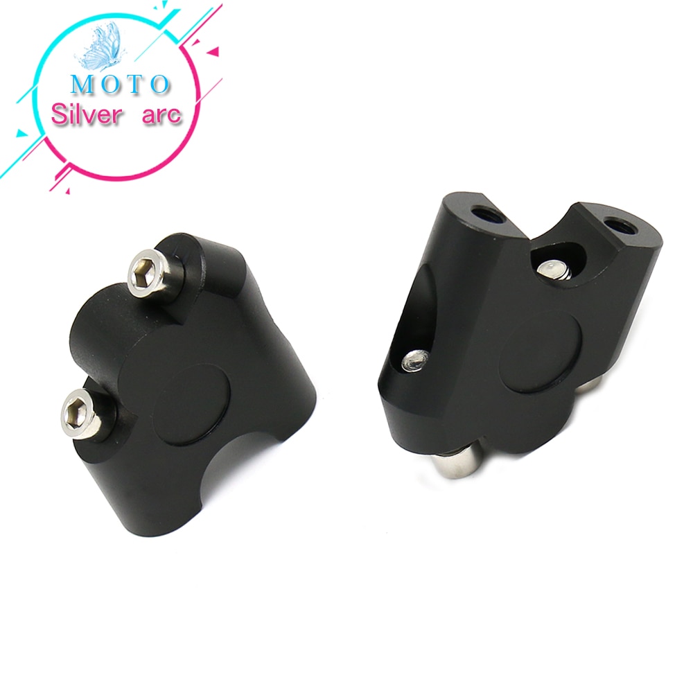 Vstrom 2Pcs 7/8 "22Mm Motorcycle Cnc Aluminium Stuur Riser Clamp Mount Taper Voor Suzuki DL650 V-STROM Dl 650 DL1000