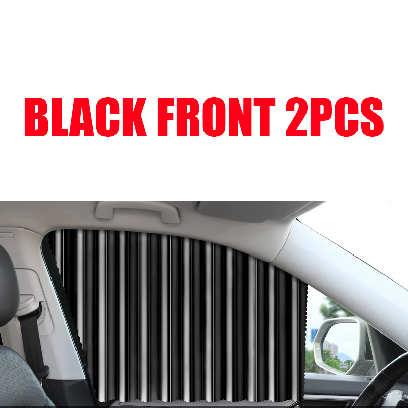 Magneten Auto Zonnescherm Gordijn Universele Zijruit Shades Gordijnen Voor Auto Voor Achter Glasfolie Warmte-isolatie Zonwering: Bruin