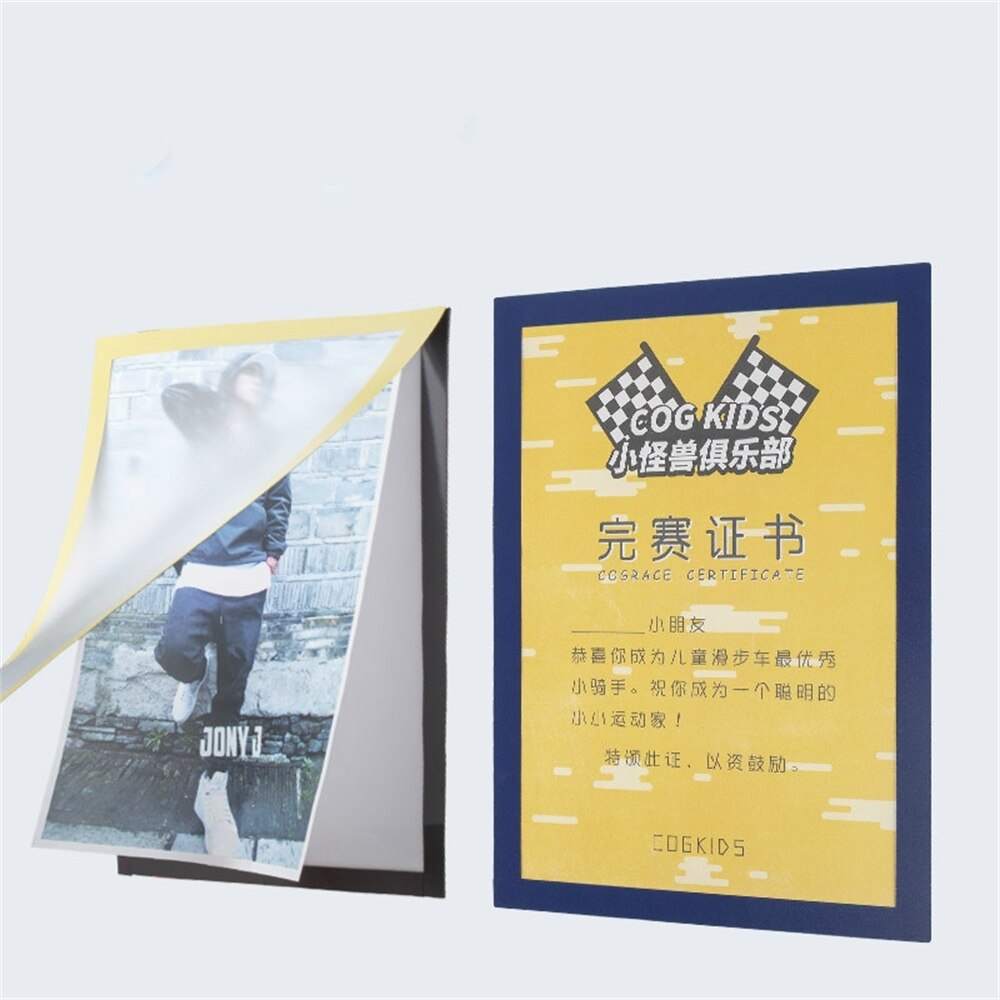 1pcs Pvc Diy Photo Red Yellow Blue A4 Magnetic Picture Frame