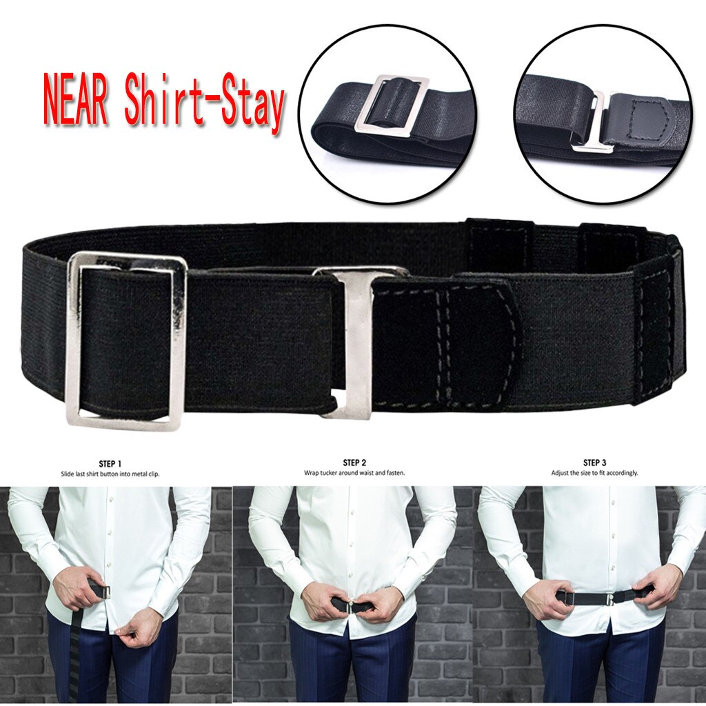 Near shirt-stay bästa hållare skjorthängslen justerbara stag tuck bälte skjorta tucked skjorthållare män stag bälte för kvinnor män