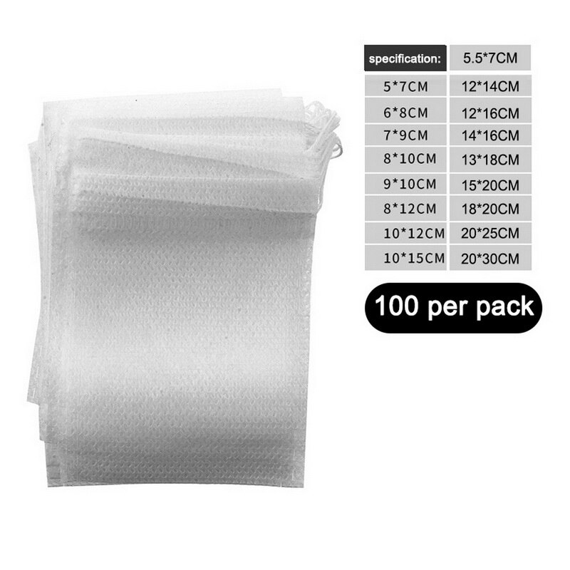 Theezakjes 100 stuks 5 x 7cm lege theezakjes met touwtje hele zegel filter infuser zeef voor losse koffie thee wegwerp papieren zakjes
