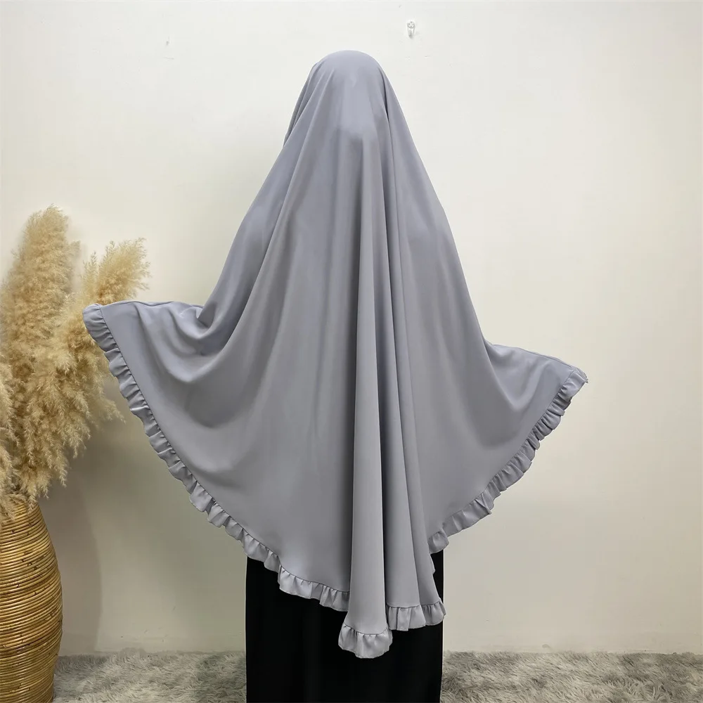 Gebetskleidungsstück Abaya Lange Khimar Muslimische Frauen Schleier Hijab Eid Ramadan Burka Kopftuch Islam Arabische Niqab Kleidung Kopfschmuck Turban