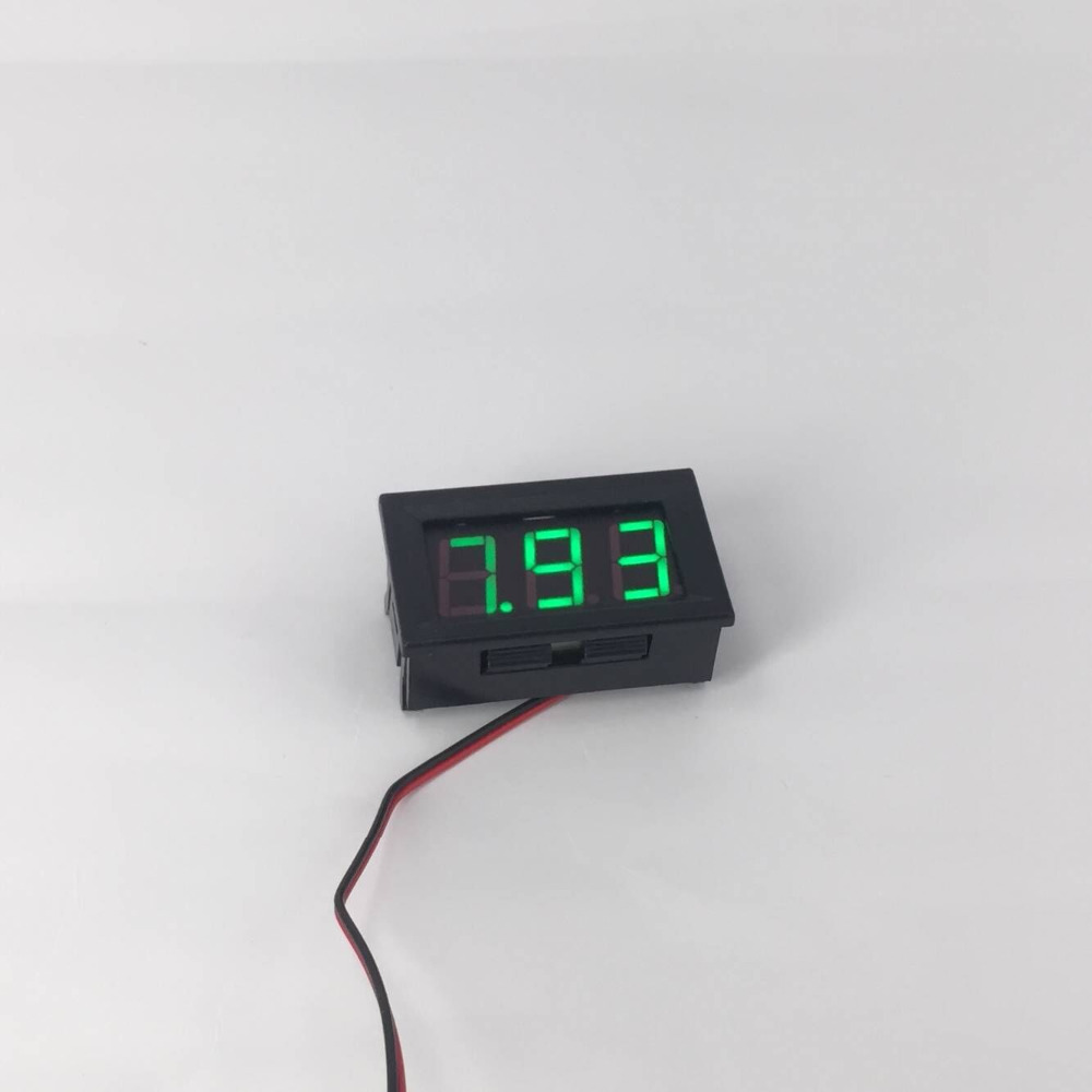 Digitale Voltmeter DC 4.5 V tot 30 V Digitale Voltmeter Voltage Panel Meter Rood/Blauw/Groen Voor 6 V 12 V Electromobile Motorfiets Auto