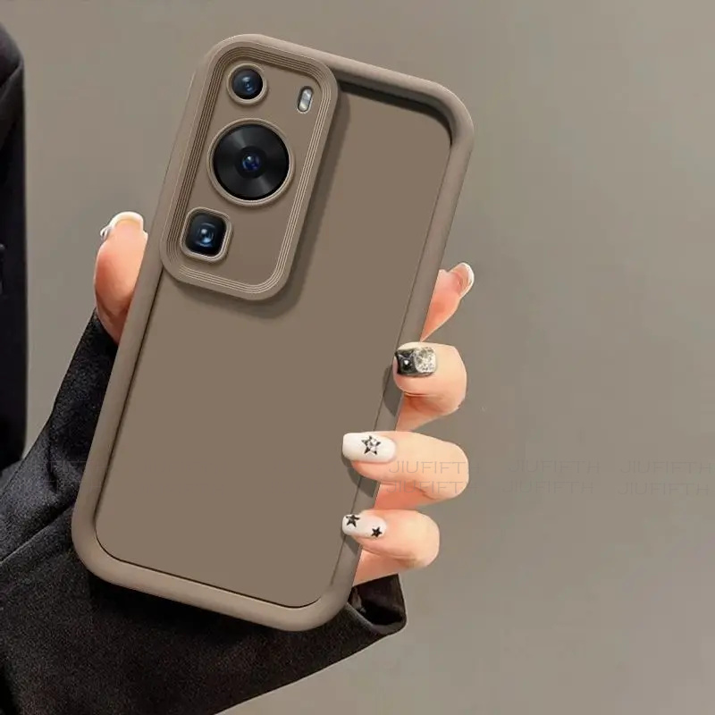 For Huawei P60 Case P 60 Pro P60Pro Phone Cases Protection Camera Anti Protection Soft Liquid Silicone Shockproof Cover