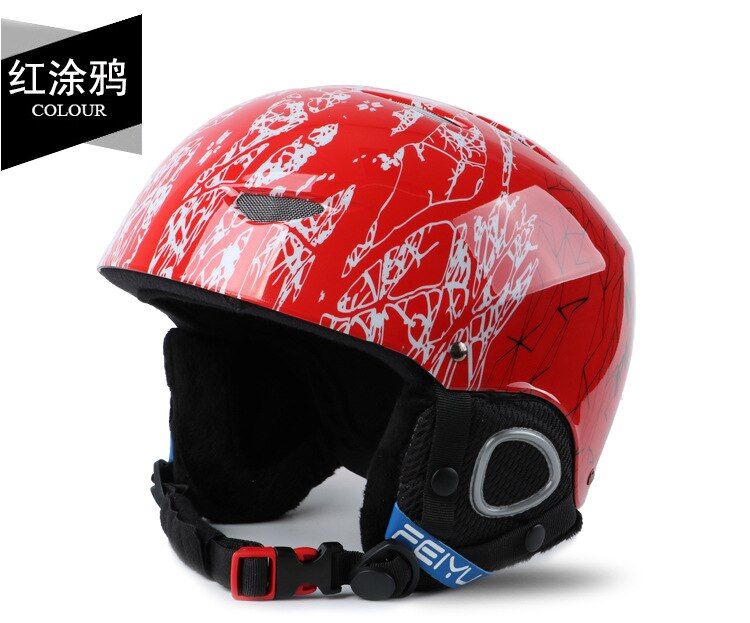 Kids Jongens Skate Skiën Helmen Kinderen Ultralight Ski Helm Warmer Snowboard Skateboard Sport Veiligheid Apparatuur Bescherm Gear: Rood / S-47-53CM