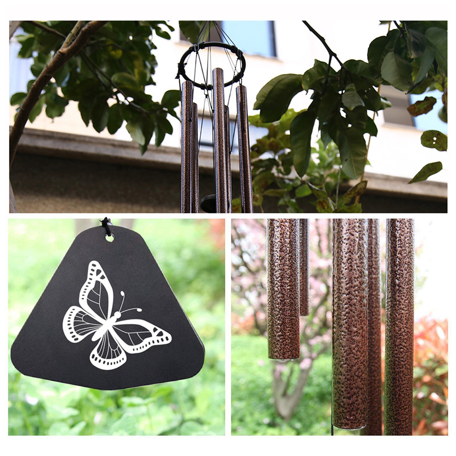 Tuin Decor Windgong Brengen Mooi Geluid Aluminium Buis Wind Chime Gedenkteken Sympathie Wind Chime Met S Haak