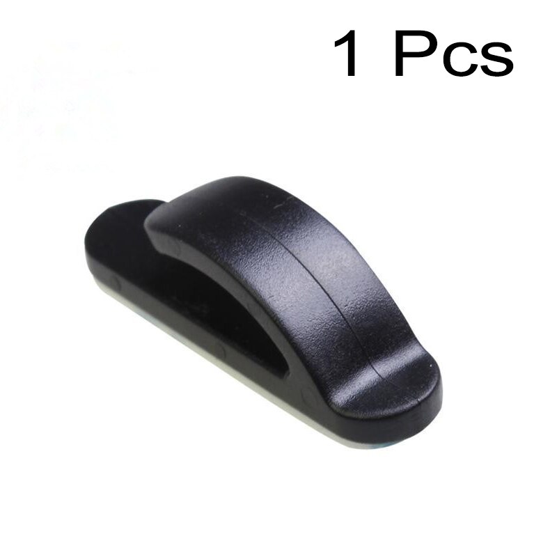 1Pcs Car Sticker Holder Auto Fastener for Cable Headphone Key Wall Hanger Car Clips USB Cable Organizer Storage Car Hook Bracket: Black car hook