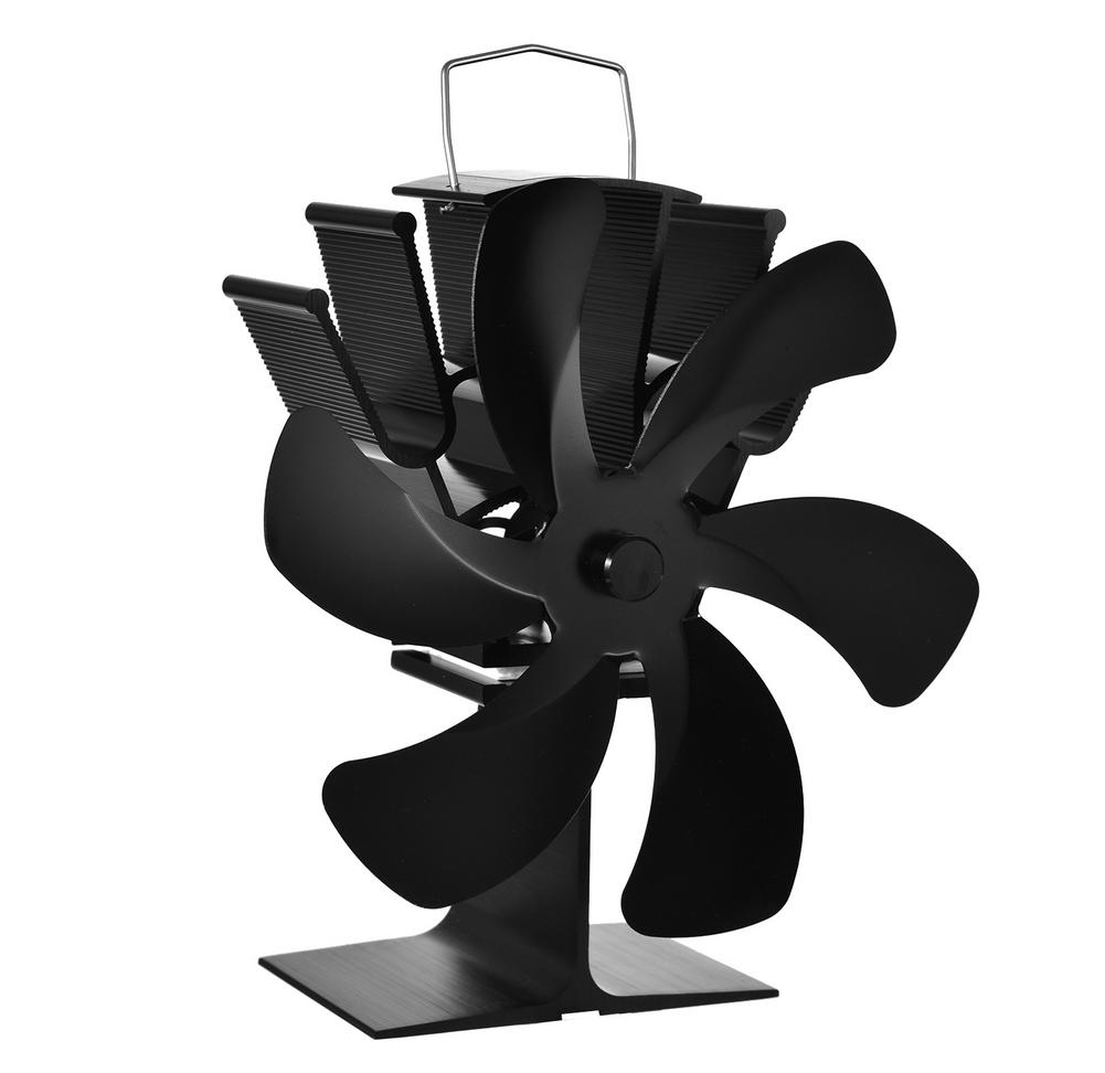 Ventilateur de poêle 6 lames pour poêle à bois ou poêle à granulés ventilateur de cheminée maison tranquille répartition efficace de la chaleur