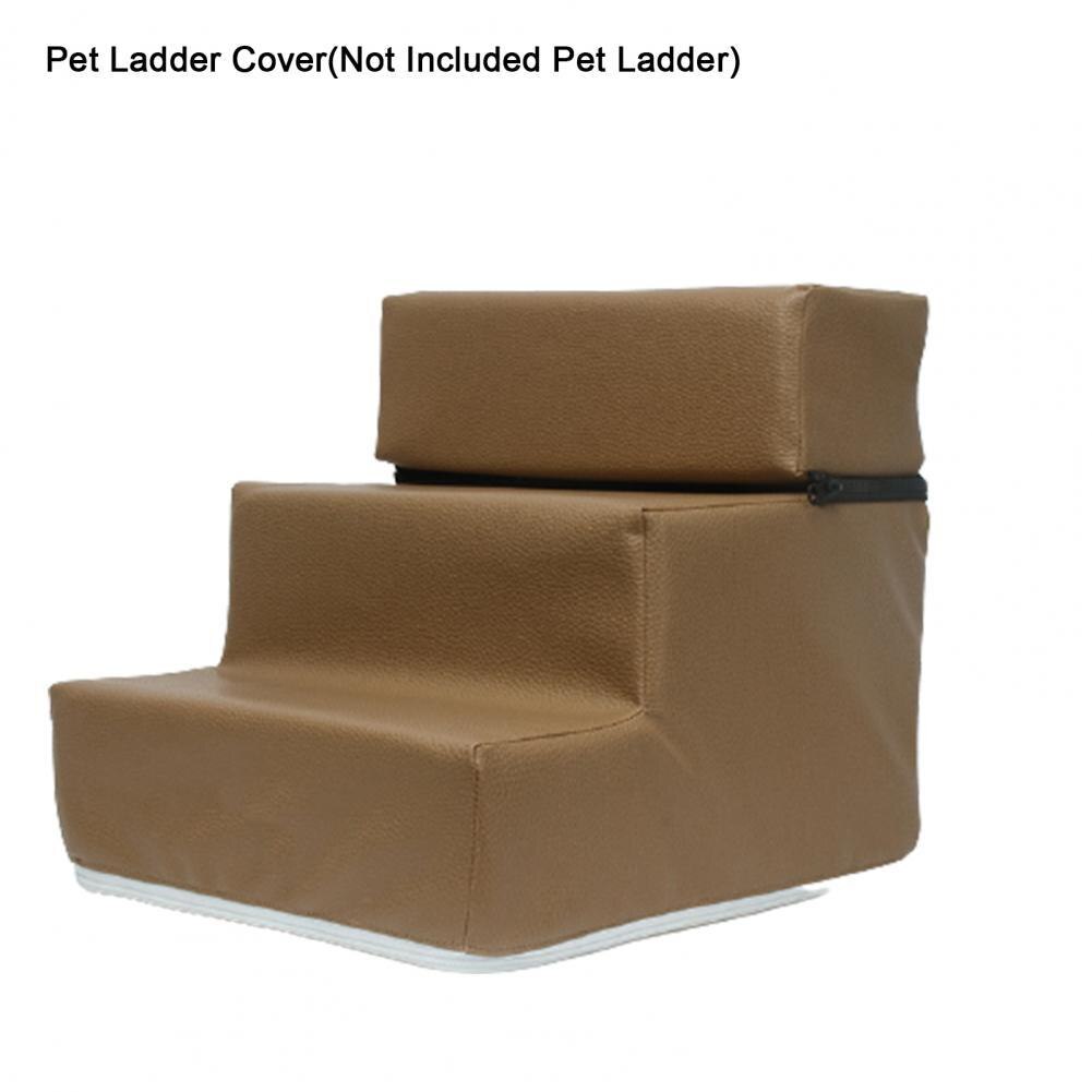 Useful Replacement Bright Color Washable Climbing Ladder Case for Small Animal Pet Ladder Cover Pet Steps Case: Coffee 2