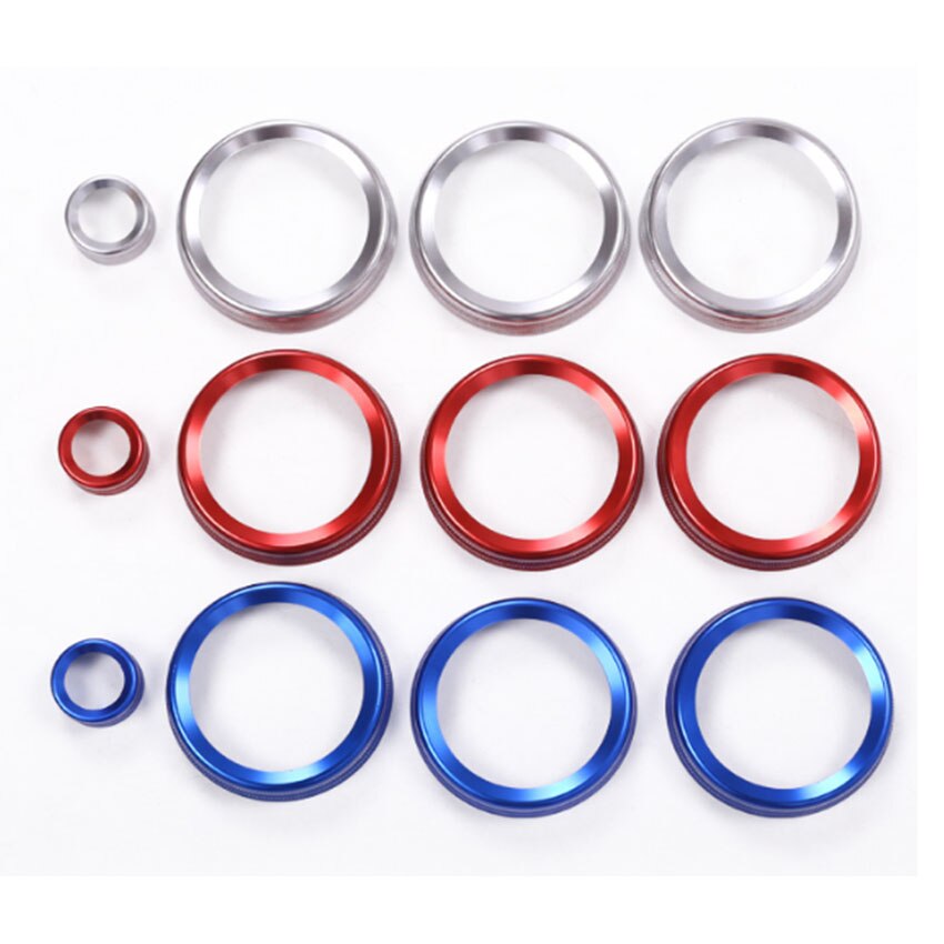 Car Styling For Land Rover Discovery 5 LR5 L462 Car Air Conditioner Volume Knob Decor Ring Trim Interior Accessories