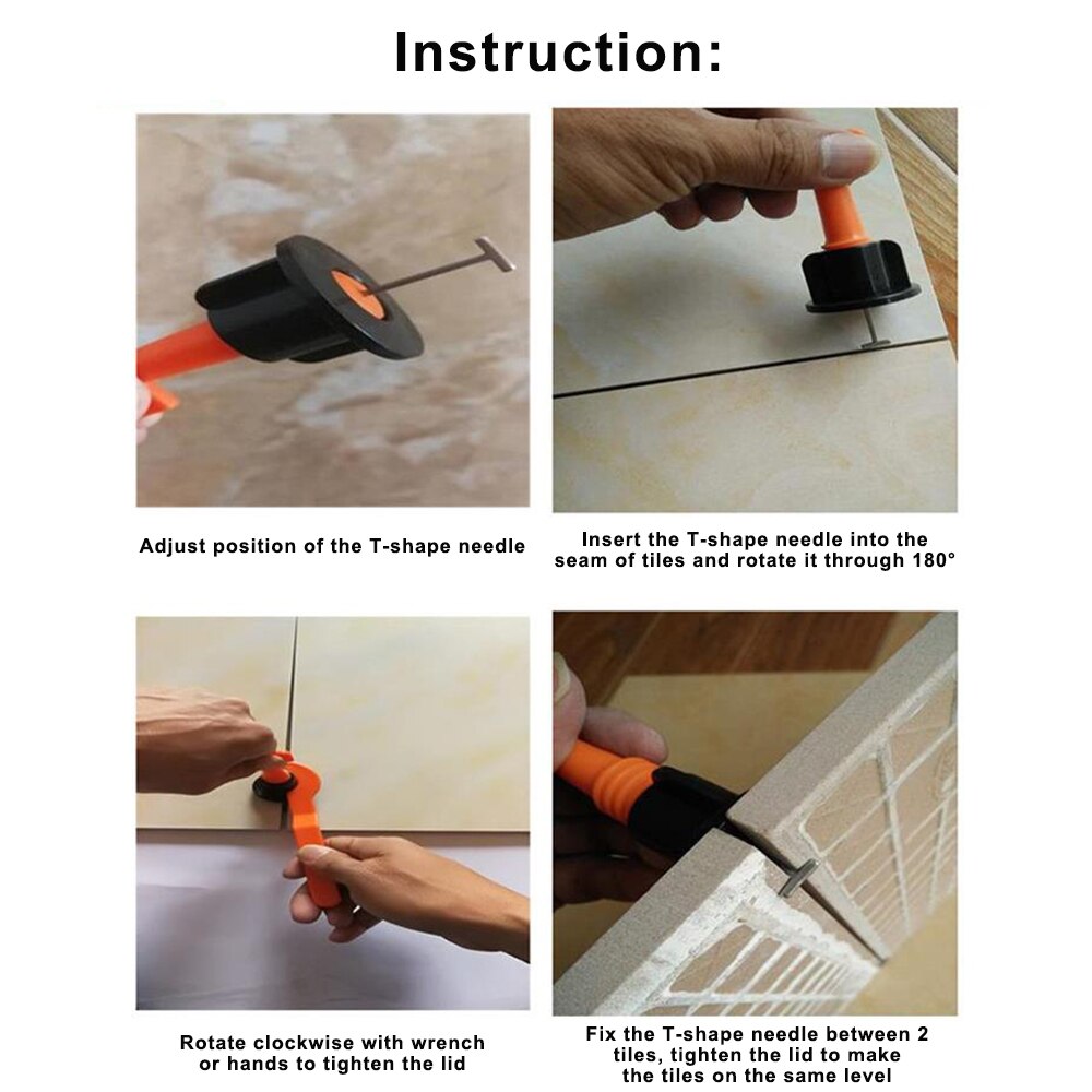 50pcs/set Level Wedges Tile Spacers for Flooring Wall Tile Leveling System tile leveler equalizer Floor Wall Construction Tools