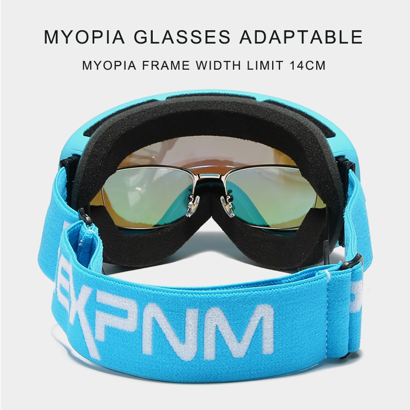 ACEXPNM Skibril Mannen Vrouwen Snowboard Bril Bril voor Skiën UV400 Bescherming Sneeuw Ski Bril Anti-fog Ski masker