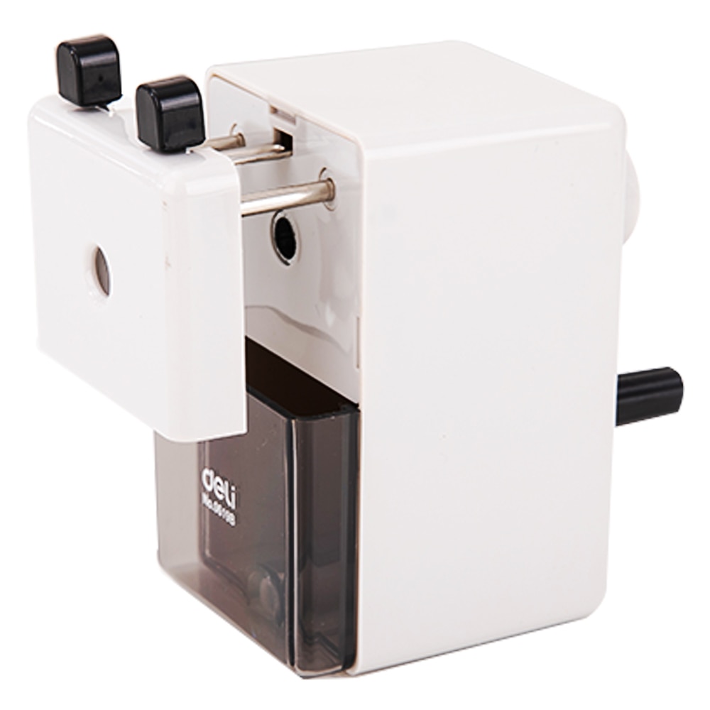 DELI Rotary Pencil Sharpener Large Capacity Durable Pencil Cutter Sharpener Knife Smooth Sharpening Office School Supplies