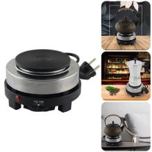 500W Electric Mini Stove Plate Multifunctional Home Office Heater 5 Temp Settings Coffee Tea Mocha Pot Heater EU US Plug