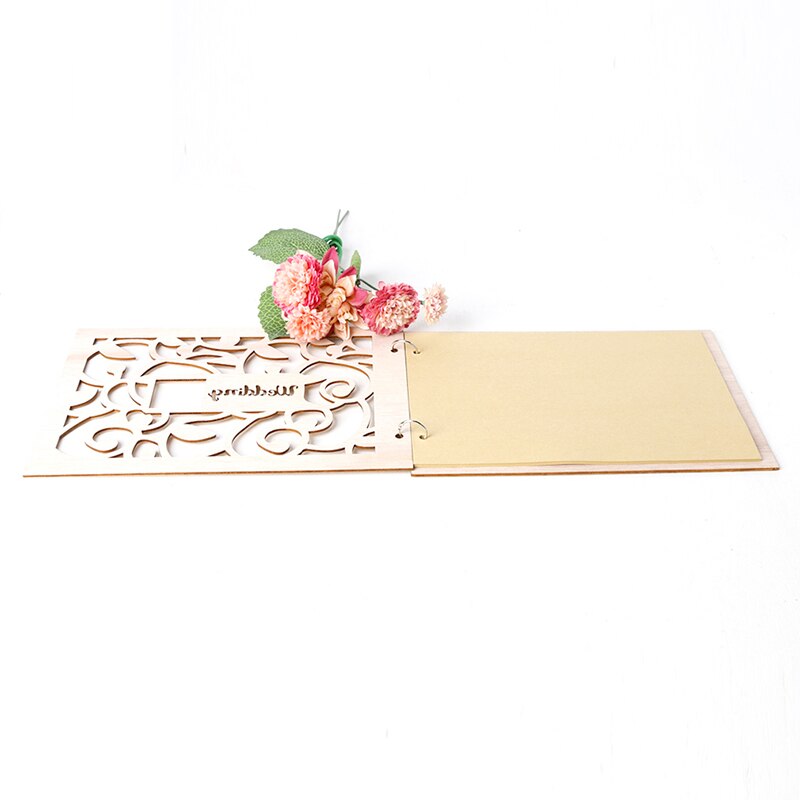 DIY Photo Book Wedding Signaure Wooden Heart Book Wedding Decoration Rustic Wedding Guestbook Party Favors