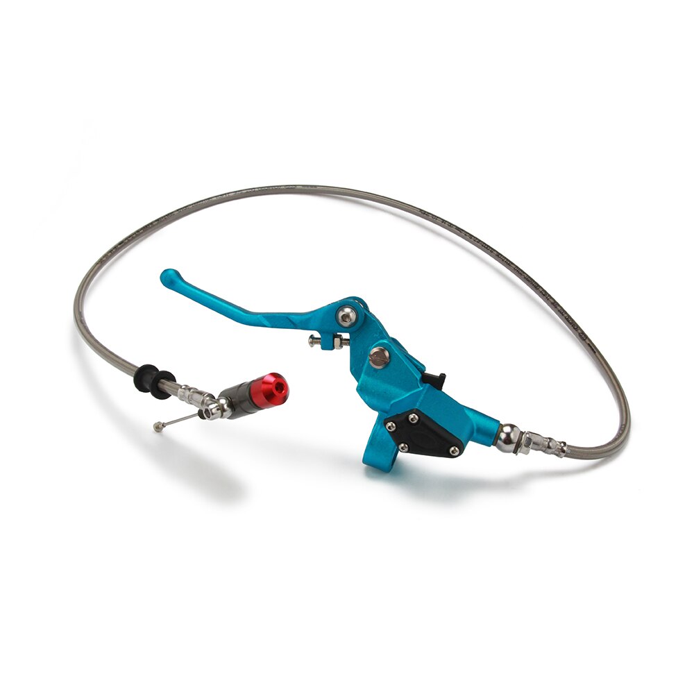 Embrayage hydraulique avec maître-cylindre argenté, 1200mm, pour moteur Vertical 125-250cc, pour moto, Dirt Bike, Motocross,: Bleu