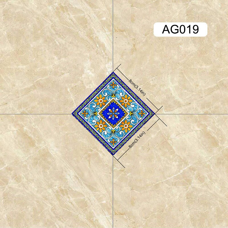 3d laattatarraa keittiön seinälaatat tarrat kylpyhuoneen lattialaatat tarrat 8*8cm 10 kpl/setti vedenpitävät laattatarrat tarra kotiin: Ag019