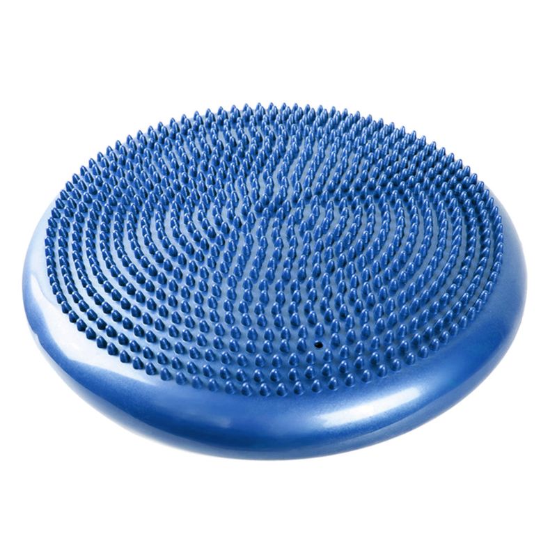 Yoga balance pude / disk pad - oppustelig massage balance board - swing pad: Blå