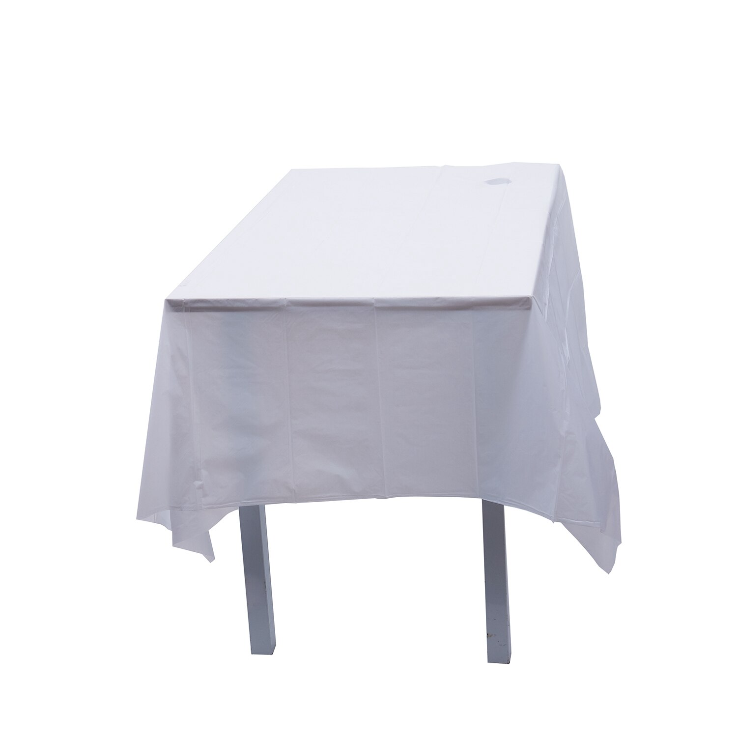 Nappe en plastique blanche, 137CM X 183CM