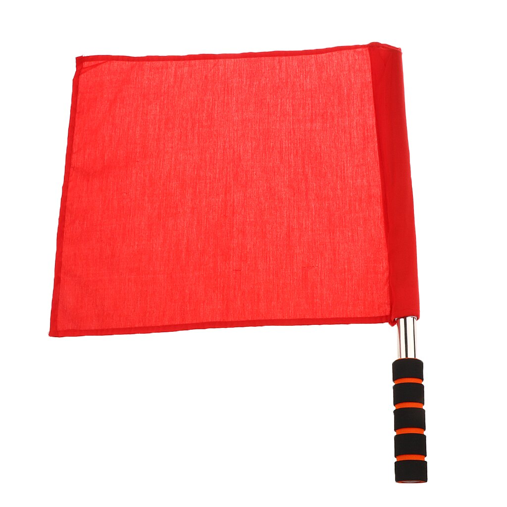 MagiDeal professionioanl 1Pc bandiera palmare atletica bandiera arbitro in acciaio inossidabile bandiera segnale pista e campo 4 colori scegli