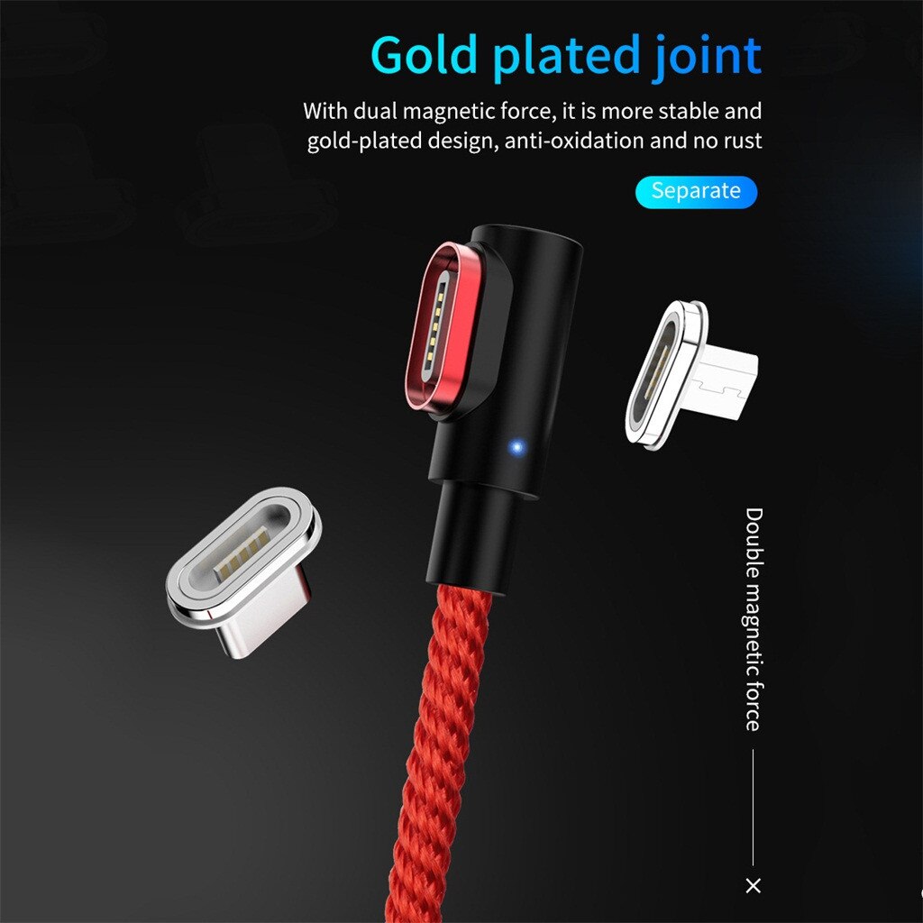 OMESHIN 90 degree Magnetic Cable Micro usb Type C Fast Charging Microusb Type-C Magnet Charger For Xiaomi Android Phone Charger