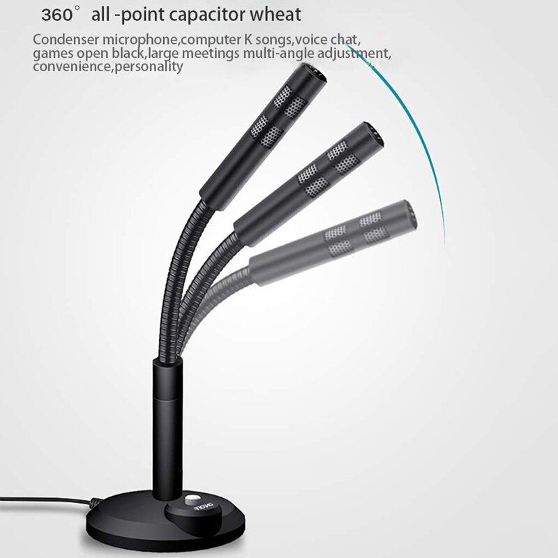 Button Switch USB Wired Computer Microphone Desktop Business Office Microphone Microphone