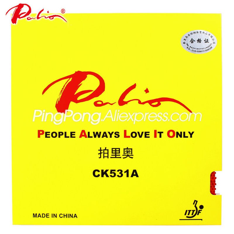 PALIO CK531A Pips-long (Topsheet OX without Sponge) Table Tennis Rubber LONG PIPS Palio Ping Pong Rubber