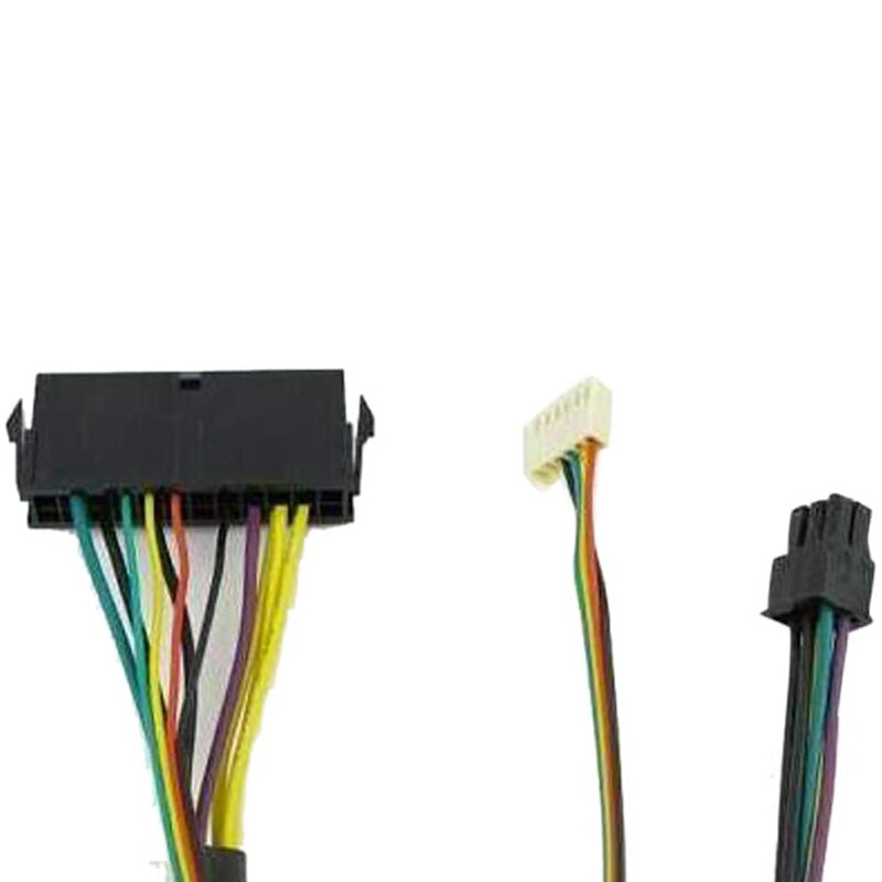 12 Inch ATX Main 24-Pin to 6-Pin PSU Power Adapter Cable 18AWG Replacement for HP Z240/for HP EliteDesk 80