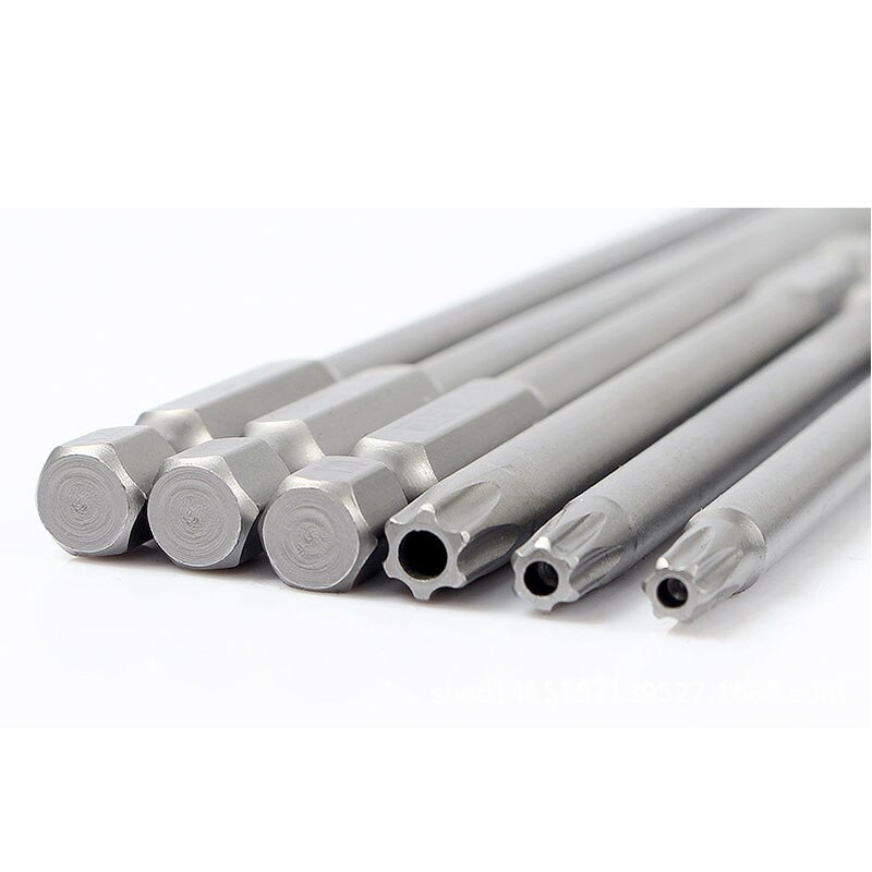 1Pcs Magnetic Torx Electic Schraubendreher-bits Set 100/150mm Lange 1/4 &quot;Hex Schaft Schraubendreher Bohrer Bit t10, t15, T20, T25T27 T30T40